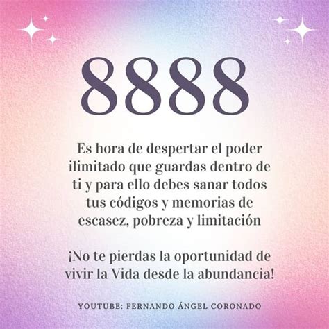 código sagrado 8888 significado|Descubre el Significado Espiritual de 8888: Un Número Sagrado .